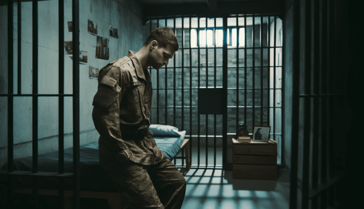 군인 모욕죄-감옥에 갇힌 군인